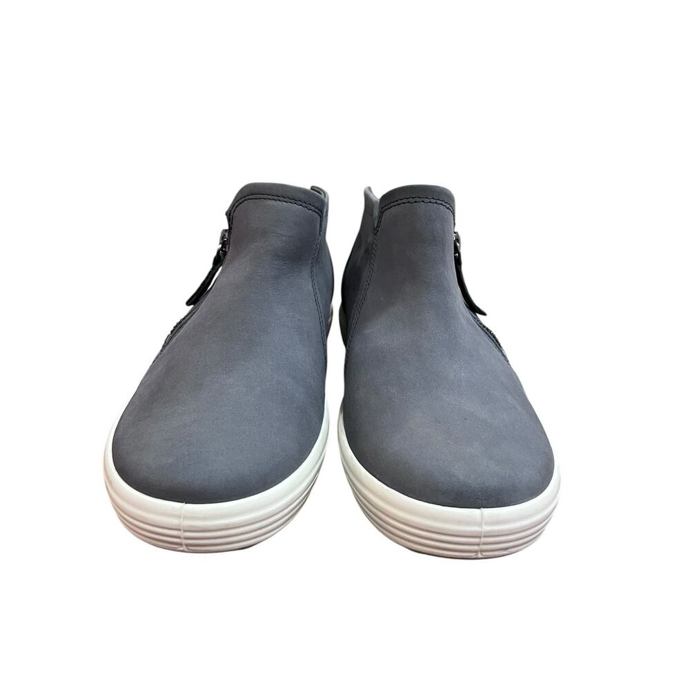 ECCO Women's Soft Nubuck Low Zip Sneaker Booties US Sz 8.5 Gray NWOB - Picture 8 of 13
